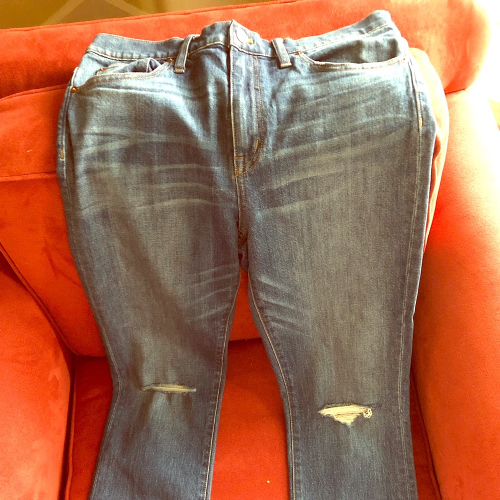 Madewell high waist cropped jeans